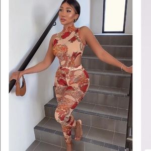 ***SOLD***NWT Mesh Jumpsuit